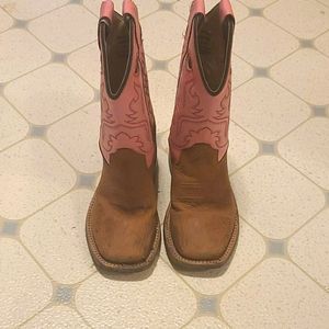 Girls Old West cowboy boots - sz 10.5